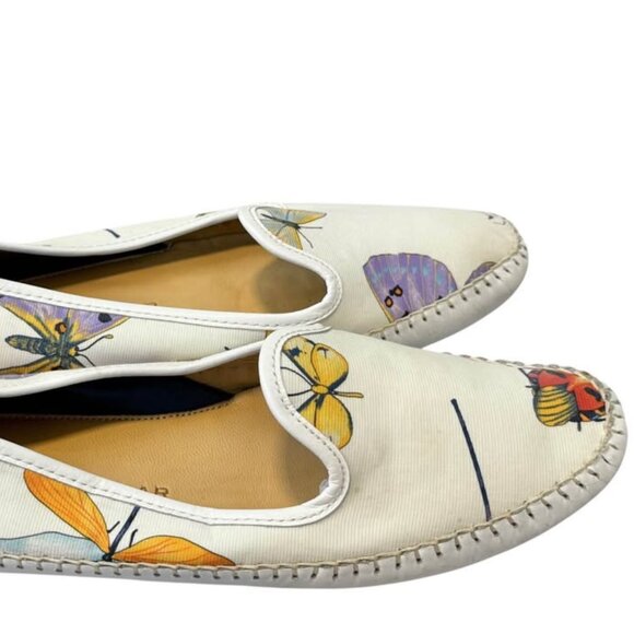 Peter Millar Signature Insetti Butterfly Venetian Loafers Women's size 8.5 - Picture 5 of 9